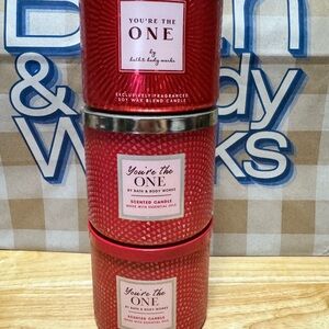 Bath & Body Works You're the One Red Candle Set